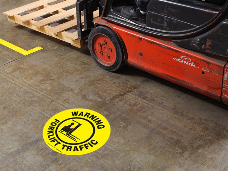 Veiligheid op de werkvloer - Vloerlabel Veiligheidstickers - Vloersticker