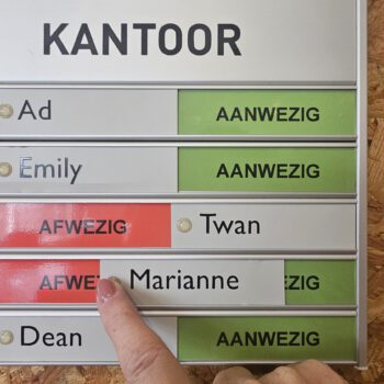 Aan- en afwezigheidsborden