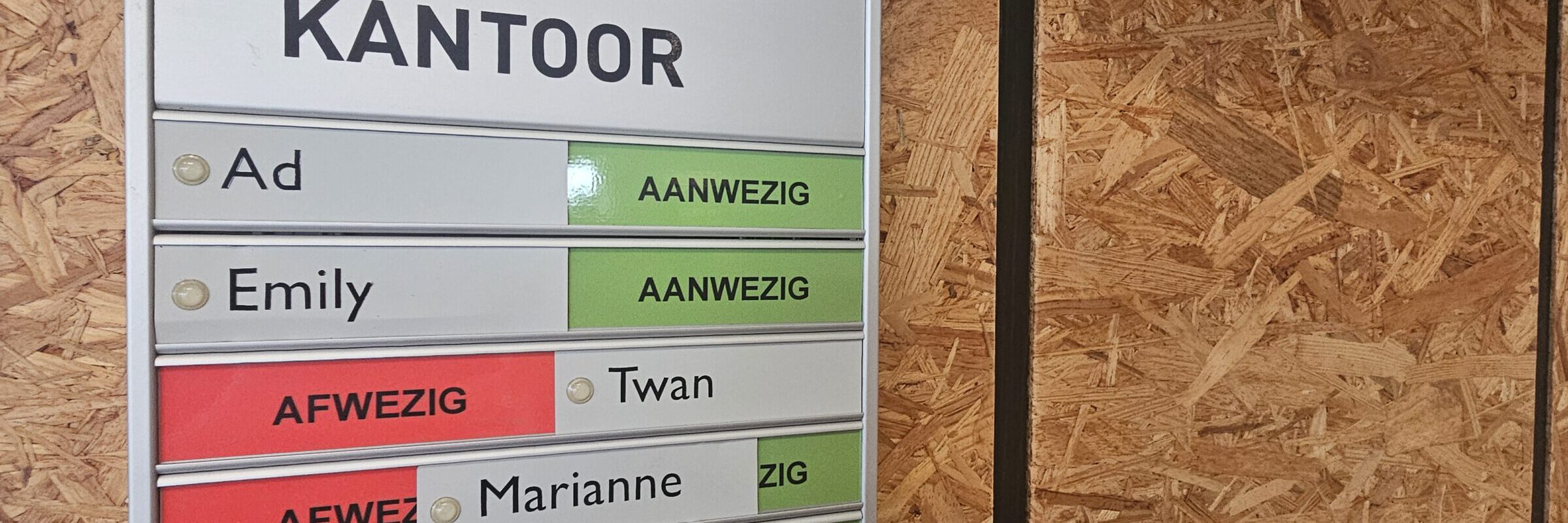 Aan- en afwezigheidsborden