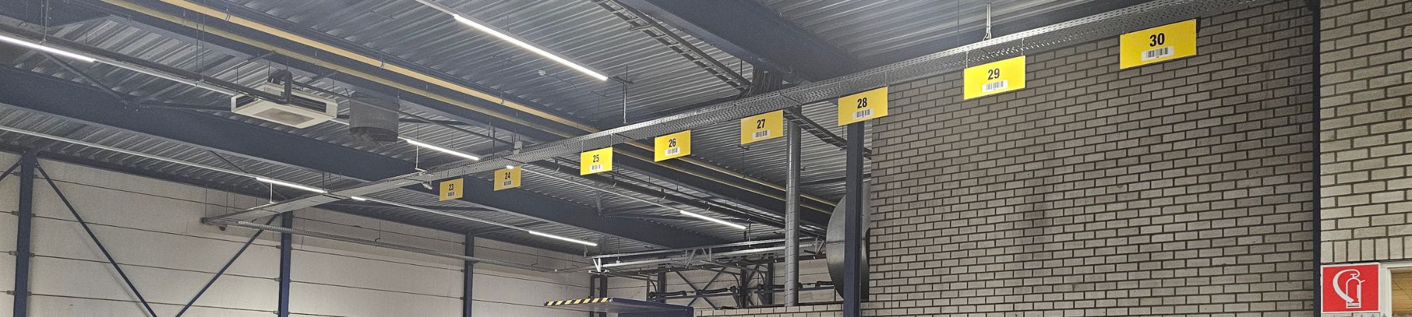 Header Lange afstand labels