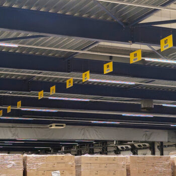 Scanborden - locatielabels die op lange afstand te scannen zijn - logistieke markeringen