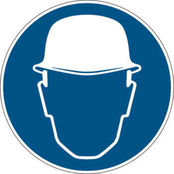 PBM bord - veiligheidshelm verplicht